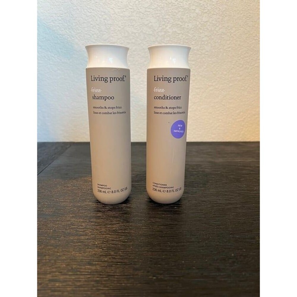 Living Proof No Frizz Shampoo and Conditioner 8.0 Fl Oz color safe silicone free